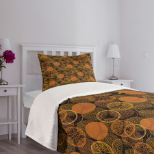 Dotwork Rounds and Citrus Bedspread Set