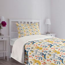 Bunny and Bee Hello Bedspread Set