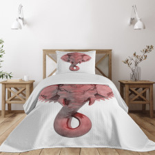 Asian Culture Symbol Bedspread Set