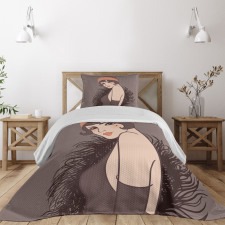 Girl with Mole Bedspread Set