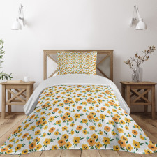 Floral Romantic Print Bedspread Set