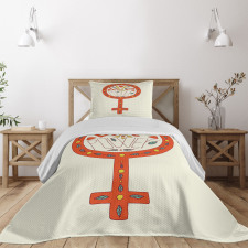 Doodle Venus Bedspread Set
