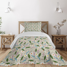 Romantic Floral Concept Bedspread Set