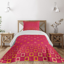 Thin Bold Squares Bedspread Set