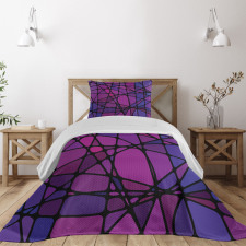 Amorphous Shapes Tile Bedspread Set