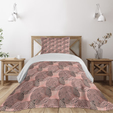 Hypnotic Vortex Brush Bedspread Set