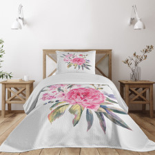 Romantic Roses Bouquet Bedspread Set