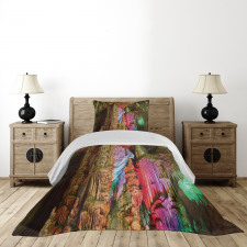 Geologic Cistern Rain Bedspread Set