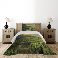 France Sunset Vineyard Bedspread Set