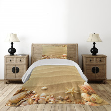 Sand with Sea Shells Bedspread Set