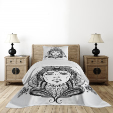 Folk Fantasy Art Bedspread Set