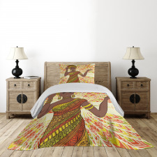 Dancing Woman Bedspread Set