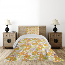 Lily Petals Exotic Bloom Bedspread Set