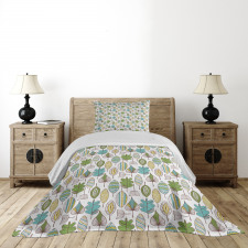 Doodle Dandelions Boho Bedspread Set