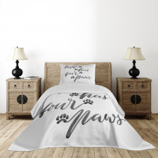 Brush Text Animal Lover Bedspread Set