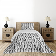 Tribal Style Abstract Bedspread Set
