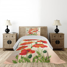 Flower Bouquet Arrangement Bedspread Set