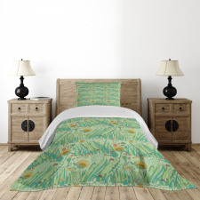 Agriculture Grass Ants Bedspread Set