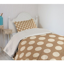 Big Polka Dots Grungy Old Bedspread Set