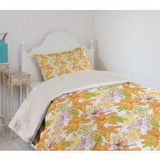 Lily Petals Exotic Bloom Bedspread Set