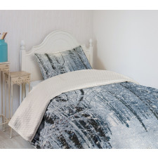 Snow Covered Forest Bedspread Set
