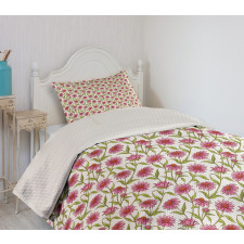 Fresh Organic Echinacea Bedspread Set