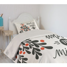 Meet Me Under Mistletoe Bedspread Set