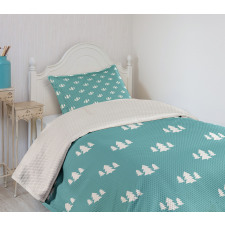 White Fir Tree Bedspread Set