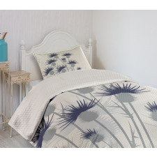 Gardening Theme Flowers Bedspread Set