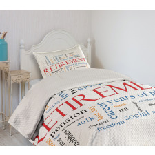 Word Cloud Concept Bedspread Set