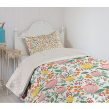 Rowan Berry Poppy Spring Bedspread Set