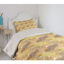 Silhouette Colorful Bedspread Set