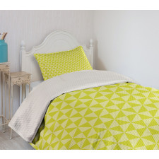 Squares Triangles Mosaic Bedspread Set