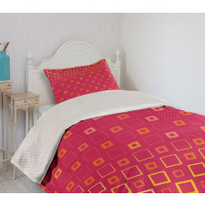 Thin Bold Squares Bedspread Set