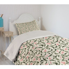 Tangled Stems and Lilies Bedspread Set