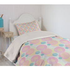 Circles with Hatching Bedspread Set