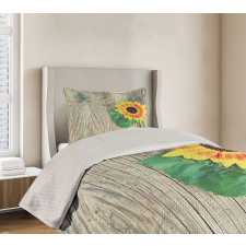 Wood Board Bouquet Bedspread Set