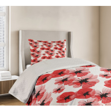 Poppies Vibrant Colors Bedspread Set