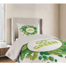 Go Green Eco Awareness Bedspread Set