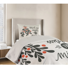 Meet Me Under Mistletoe Bedspread Set