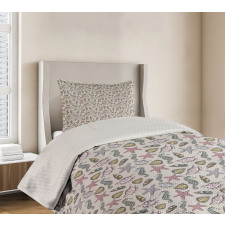 Pastel Retro Marine Bedspread Set