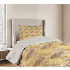 Silhouette Colorful Bedspread Set