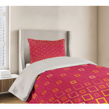 Thin Bold Squares Bedspread Set