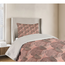 Hypnotic Vortex Brush Bedspread Set