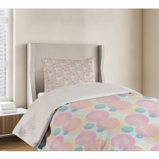 Circles with Hatching Bedspread Set