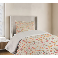 Botanical Summertime Nature Bedspread Set