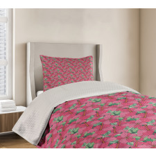 Flourishing Hibiscus Blooms Bedspread Set