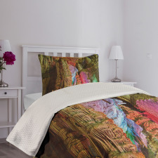 Geologic Cistern Rain Bedspread Set