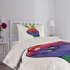 Love in Rainbow Colors Bedspread Set