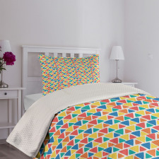 Triangular Ornamentation Bedspread Set